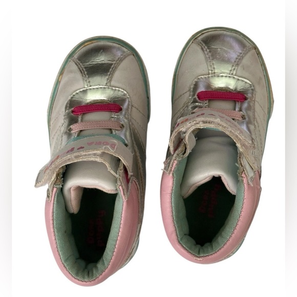 Vintage Retro 2000s Y2K Dora The Explorer  Puppy Toddler Girl Shoes Size 7.5 - Picture 4 of 11